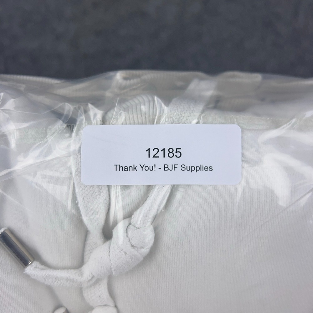 Prod Bldg Hoodie Womens XL White Japanese Chinese‎ Hooded Pullover Sweatshirt - Picture 13 of 13